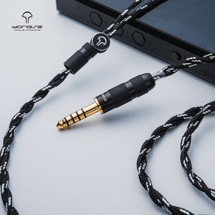 YONGSE Piano Mono-crystal Copper Earphones Upgrade Cable