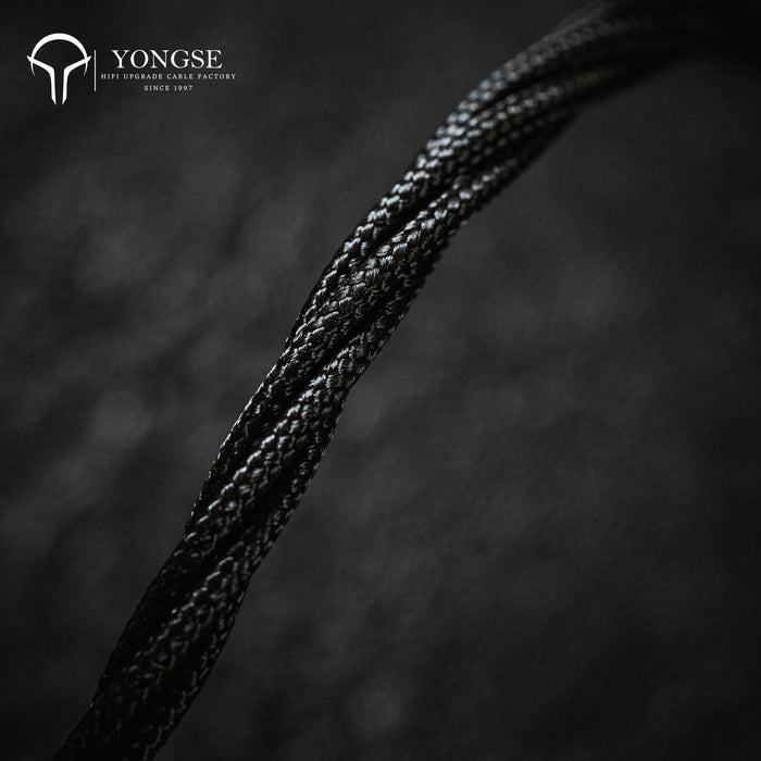 YONGSE BlackMamba Earphones Upgrade Cable High Purity Single Crystal Copper