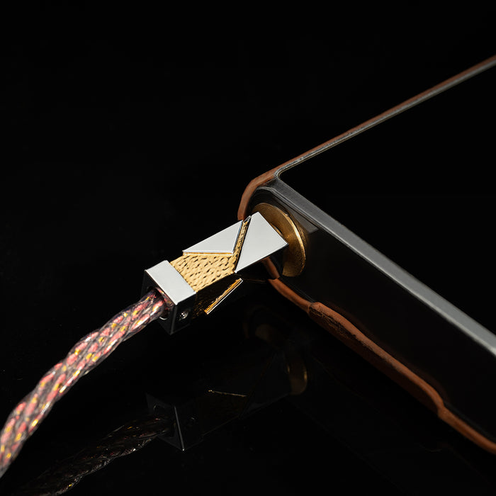 TREELI MOON PLUTO Earphones Upgrade Cable High Quality Silver-plated Imported Copper Alloy and Gold-Plated 4.4MM Plug