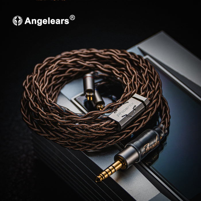 Angelears Phoenix Type 4S Litz 6N Mono-Crystalline Cu + SPC Upgraded Earphone Cable