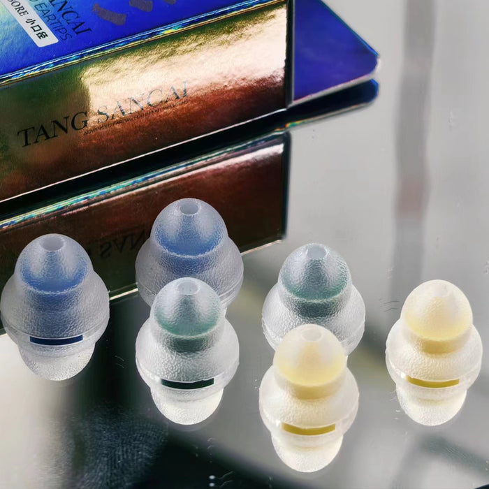 TANGZU Tang Sancai Narrow Bore Silicone Eartips For Nozzle 4mm-6.5mm In-ear Monitor Earphone