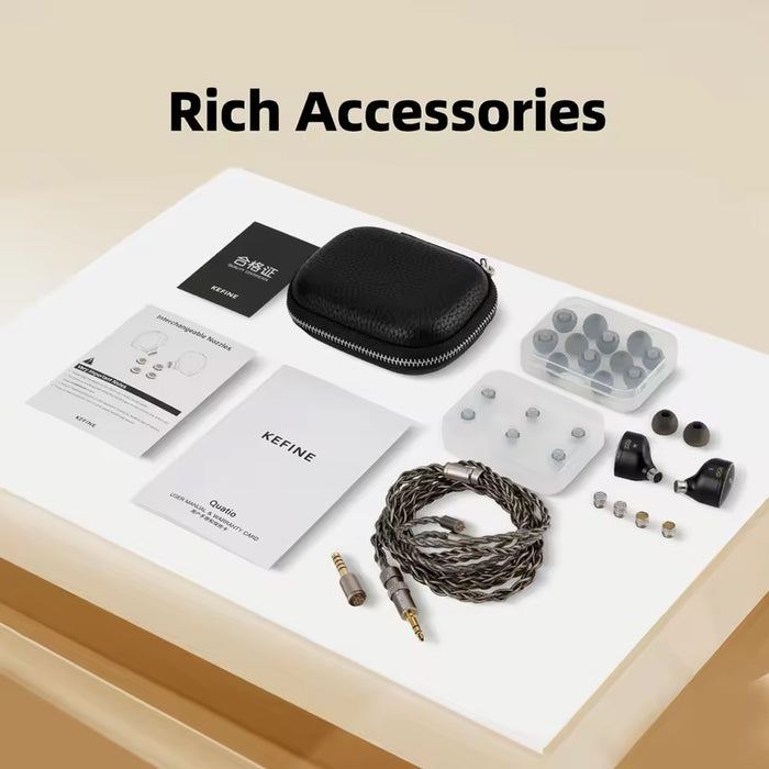 KEFINE Quatio 2DD+2BA Hybrid Drivers In-ear Earphones