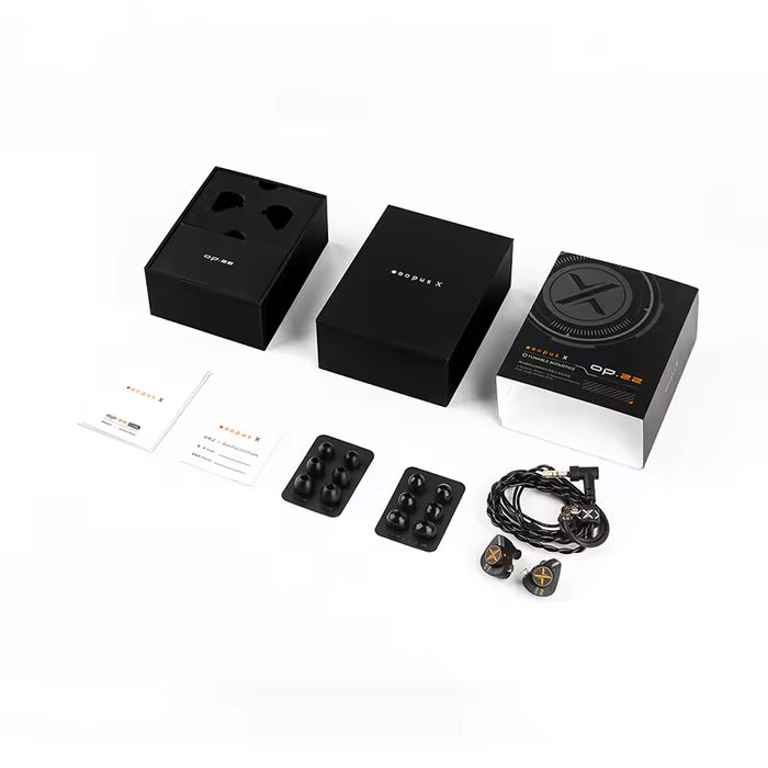 ooopusX Op.22 op22 Earphpne 2DD 2BA Drivers in-Ear Monitors with Adjustable Tuning Options 0.78 2pin S Cable 3.5mm Without mic