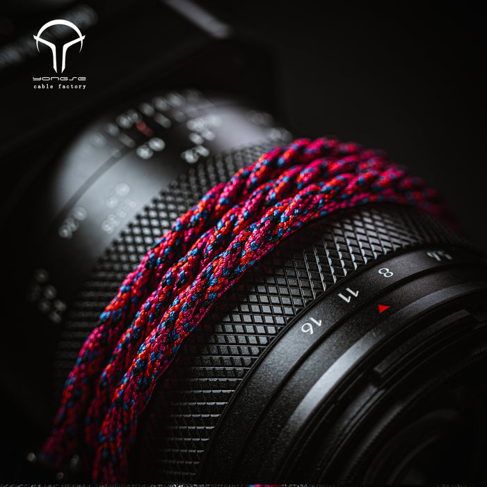 Yongse Tricolora 6N 4 Strands Single Crystal Copper Silver Plated Earsphones Cable