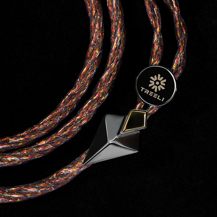 TREELI MOON PLUTO Earphones Upgrade Cable High Quality Silver-plated Imported Copper Alloy and Gold-Plated 4.4MM Plug