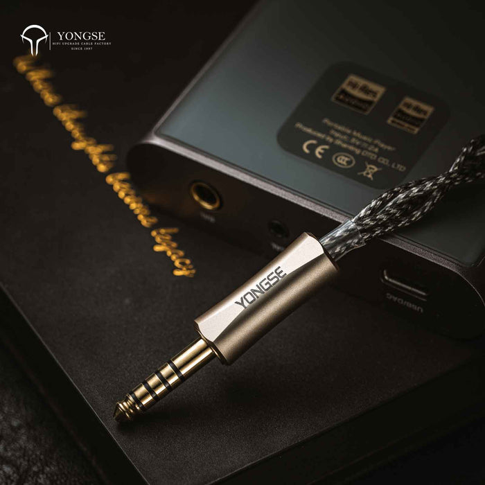 Yongse Vanguard Earphones Cable Hybrid Single Crystal Copper & Silver-Plated Copper with Coaxial Insulation