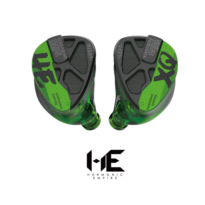 Harmonic Empire XIAOQIAO Rock Edition 1DD Hi-Fi In-Ear Earphones Wired Earbuds with Furukawa OFC Cable for Audiophiles