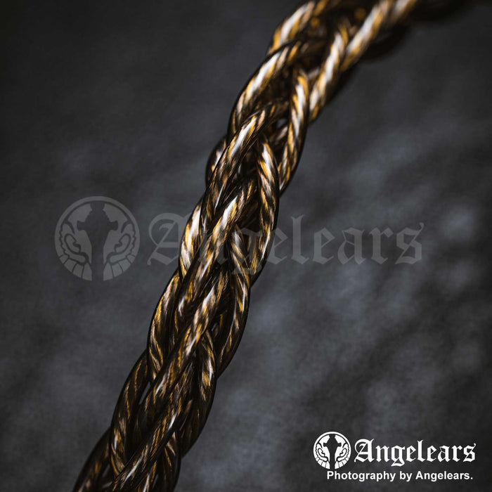 Angelears Phoenix 2.0 Upgraded Earphone Cable Litz 5N Silver Plated LCOFC Copper+Golden Litz Plated SPC+7N Gold-Plated OCC