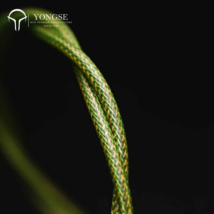 Yongse GreenSea Litz Coaxial Structure Single Crystal Copper And Silver-plated Single Crystal Copper ＆ Graphene Earphone Cable
