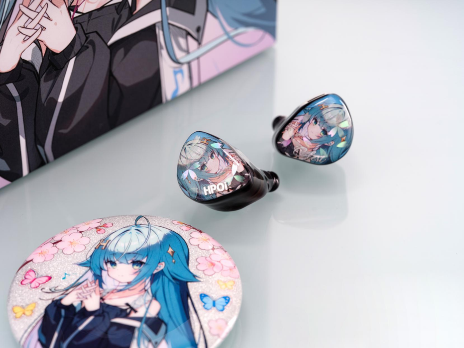 HPOI x Celest Yaksha BC Hybrid IEMs – 2DD + 1BA + 1 Planar + Bone Conduction | Anime Custom Faceplates