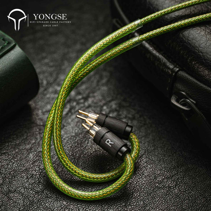 Yongse GreenSea Litz Coaxial Structure Single Crystal Copper And Silver-plated Single Crystal Copper ＆ Graphene Earphone Cable