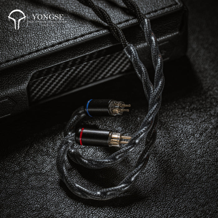 YONGSE BlackMamba Earphones Upgrade Cable High Purity Single Crystal Copper