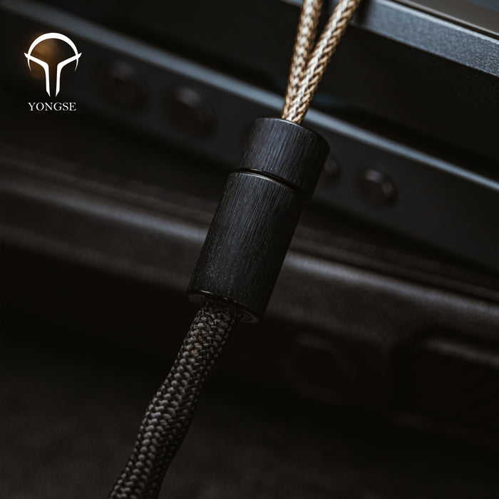 YONGSE BlackSea Earphone Upgrade Cable | 27AWG Litz Coaxial OCC + SPC + Graphene Shielded