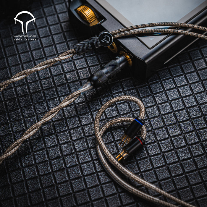 Yongse GreyBunny Single Crystal Copper + Silver-plated Single Crystal Copper Center ＆ Graphene Insulation Earphone Cable