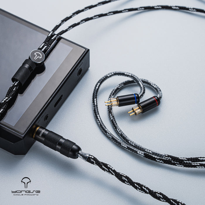YONGSE Piano Mono-crystal Copper Earphones Upgrade Cable