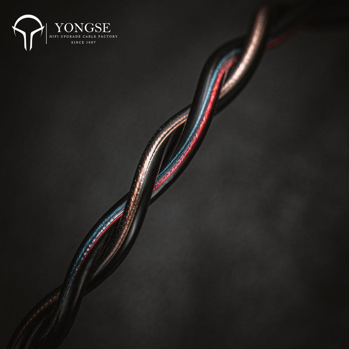 YONGSE DarkShield Earphones Upgrade Cable High Purity Single Crystal Copper