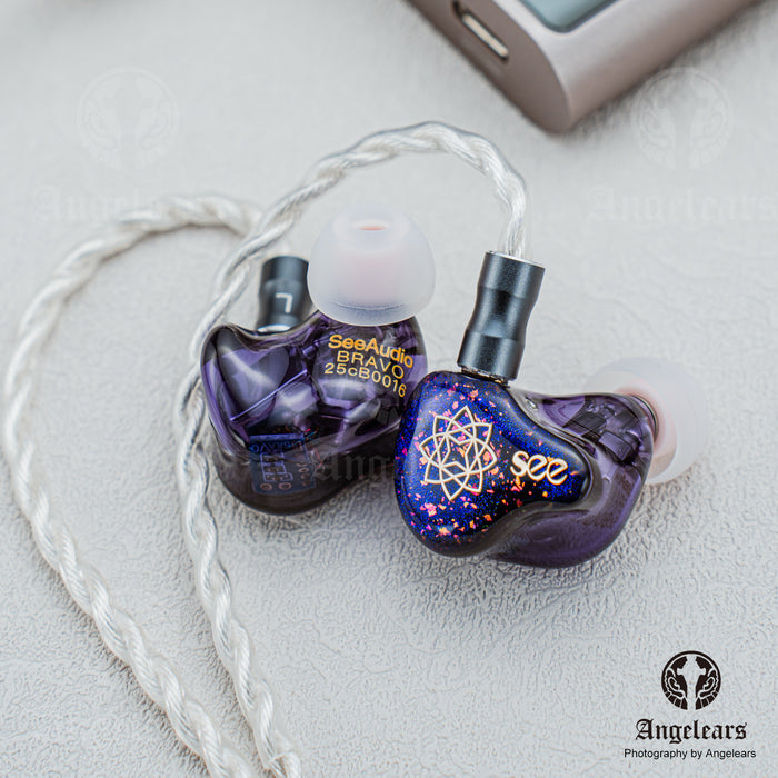 SeeAudio Bravo 3BA+1DD HiFi In Ear Monitor Earphone IEM with Detachable OCC 4.4mm 0.78mm 2Pin Cable