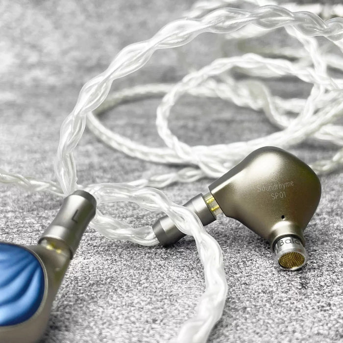 Sound Rhyme SP01 10mm Dual Magnetic Dynamic Driver Iem Carbon Nanotube + Dlc Composite 2Pin 0.78mm Hifi In-Ear Earphones
