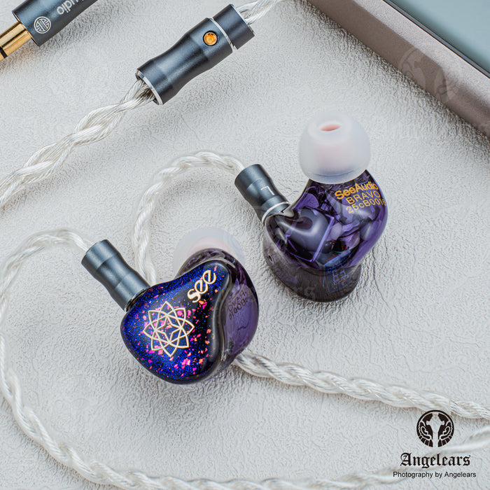 SeeAudio Bravo 3BA+1DD HiFi In Ear Monitor Earphone IEM with Detachable OCC 4.4mm 0.78mm 2Pin Cable