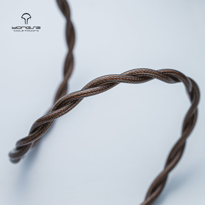 YONGSE Mech-X Silver Plated Mono-crystal Copper Earphone Upgrade Cable with Graphene Shielding