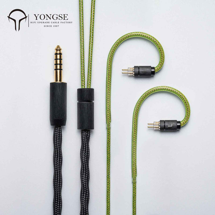 Yongse GreenSea Litz Coaxial Structure Single Crystal Copper And Silver-plated Single Crystal Copper ＆ Graphene Earphone Cable