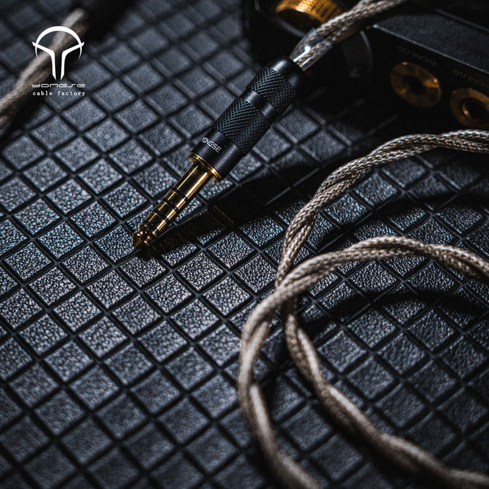 Yongse GreyBunny Single Crystal Copper + Silver-plated Single Crystal Copper Center ＆ Graphene Insulation Earphone Cable