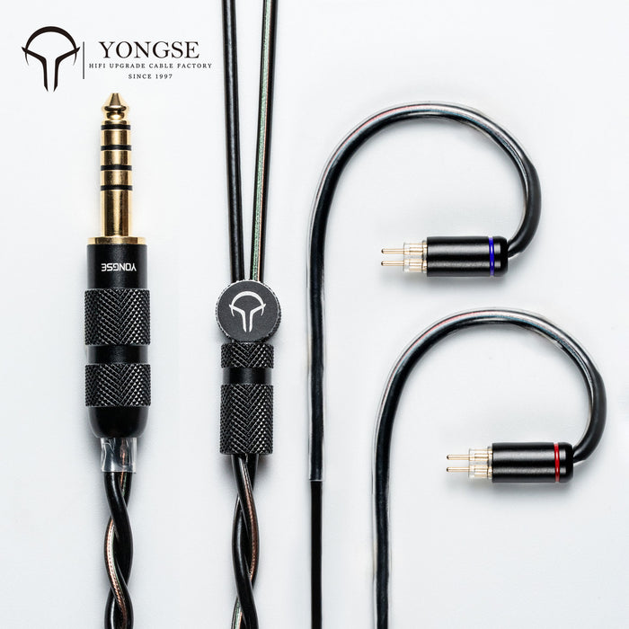 YONGSE DarkShield Earphones Upgrade Cable High Purity Single Crystal Copper