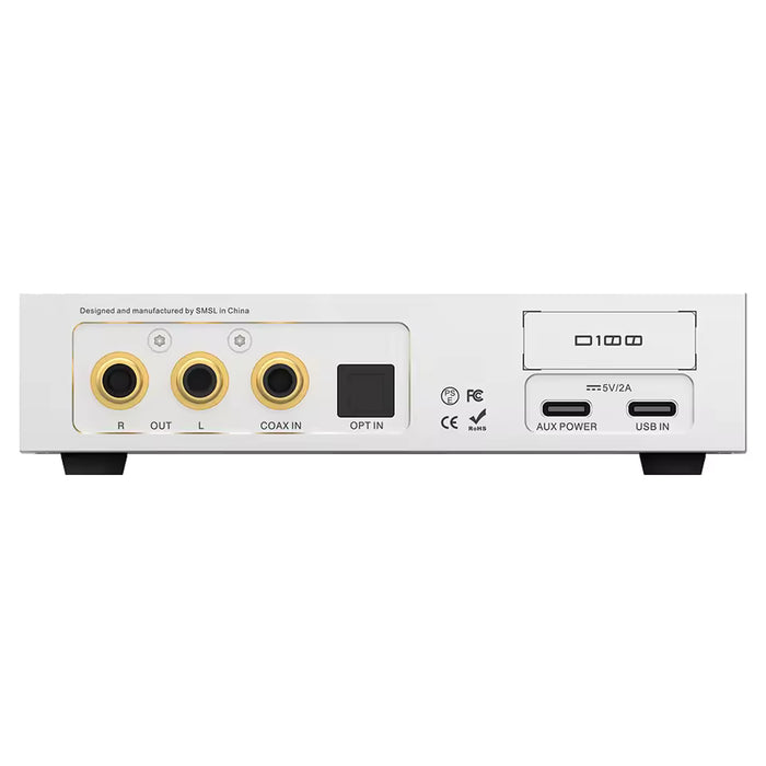 SMSL D100 Desktop DAC & Headphone Amplifier | ESS ES9081 | Balanced 4.4mm | Up to 400mW | Full MQA