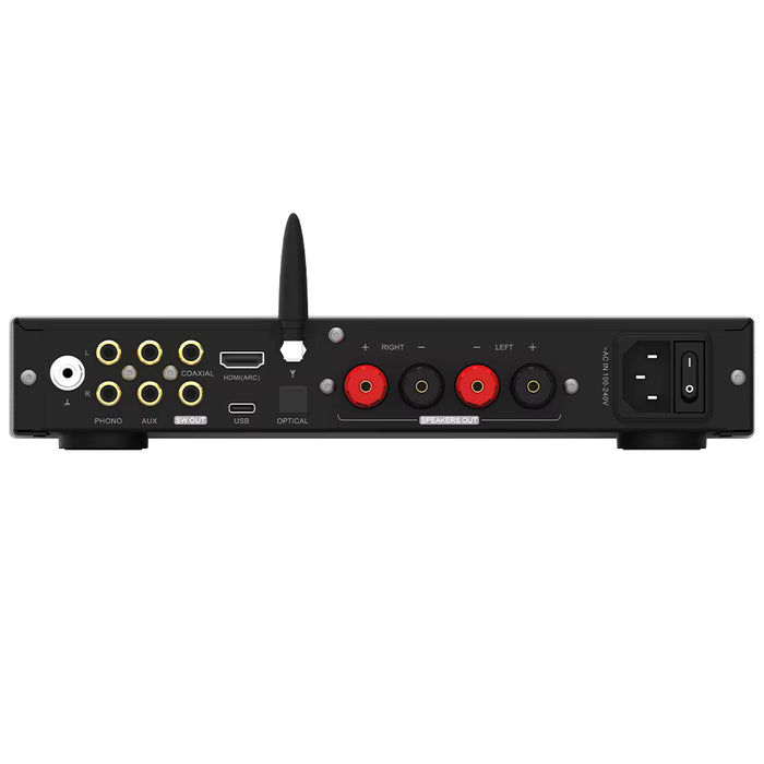 SMSL AL400 Integrated Amplifier | TPA3255 Class D + CS43131 DAC | HDMI eARC & MM/MC Phono