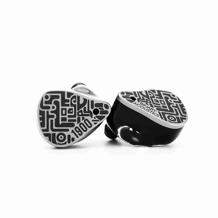 Binary 1900 Hybrid IEMs 10mm DD+6mm Passive Diaphragm+4BA CNC 3-Way Crossover 6N Silver Cable 3.5/4.4mm HiFi In-Ear Earphone