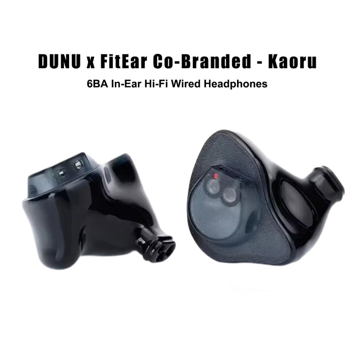 DUNU x FitEar Co-Branded Headphones - Kaoru In-Ear Wired Headphones, Hi-Fi High Sound Quality