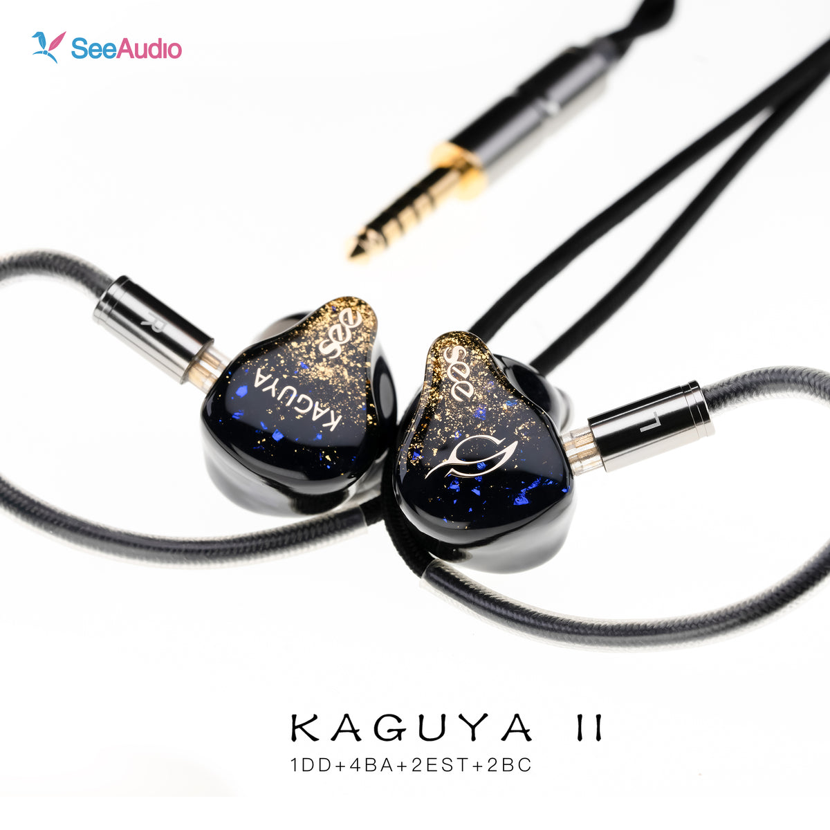 SeeAudio KAGUYA II 9-driver Flagship In-ear Monitors | Dual BC
