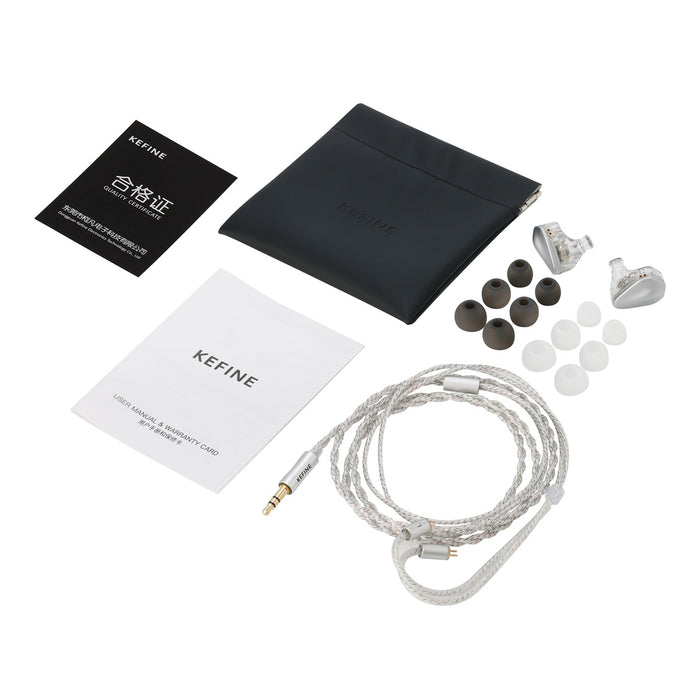 KEFINE Loric PU+ Titanium Diaphragm In-Ear Monitor Earphones Detachable Cable For Hi-Fi Listening Gaming