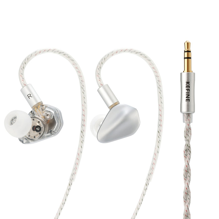 KEFINE Loric PU+ Titanium Diaphragm In-Ear Monitor Earphones Detachable Cable For Hi-Fi Listening Gaming