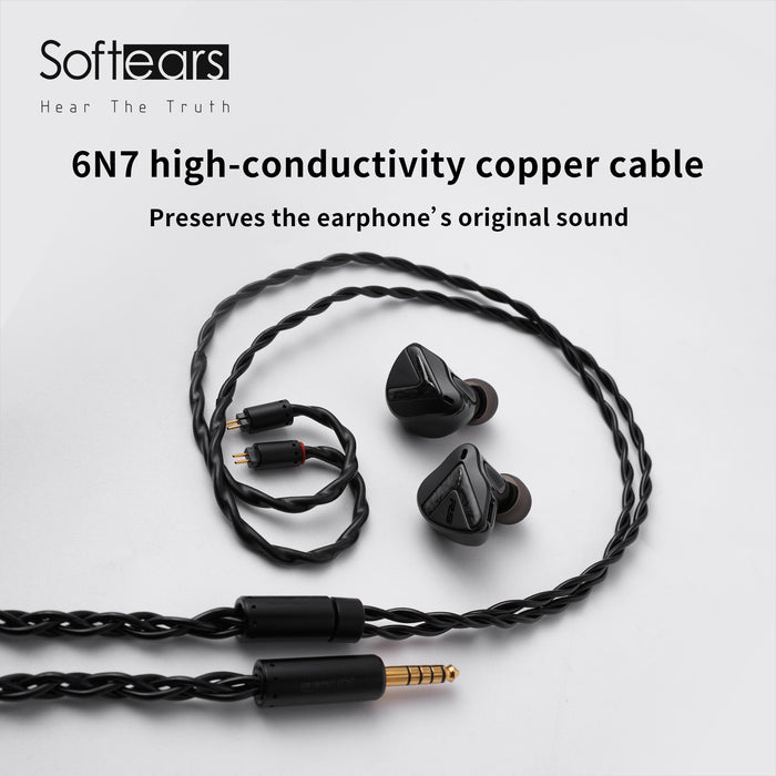 Softears RSV MKII Earphones 5 active drivers+1 passive pressure-release lEM 6N7 high-conductivity copper cable In-Ear Monitor
