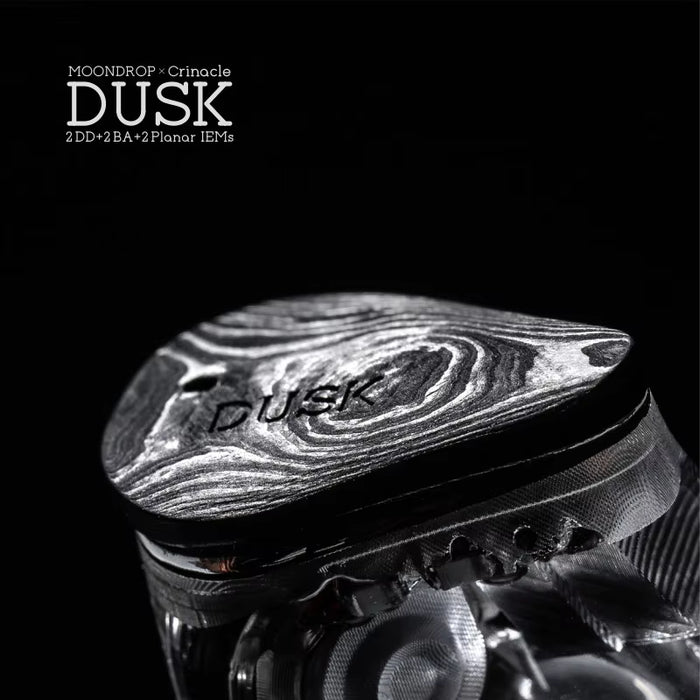 MOONDROP x Crinacle DUSK Flagship Tribrid In-Ear Monitor | 2DD + 2BA + 2Planar Drivers + DSP USB-C Cable