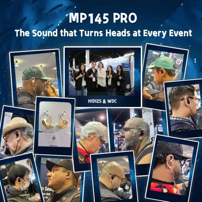 HIDIZS MP145 PRO HiFi Monitors 14.5mm Ultra-Precision Nano-Grade Planar Magnetic Driver In-Ear Earphone Hi-Res Audio