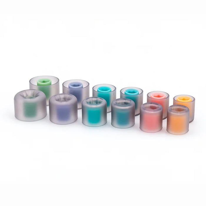 DUNU S&S PRO Eartips Stage&Studio Flexible Straight-Wall Silicone Eartips Hexagonal acoustic flow channel 3 Pairs Pack
