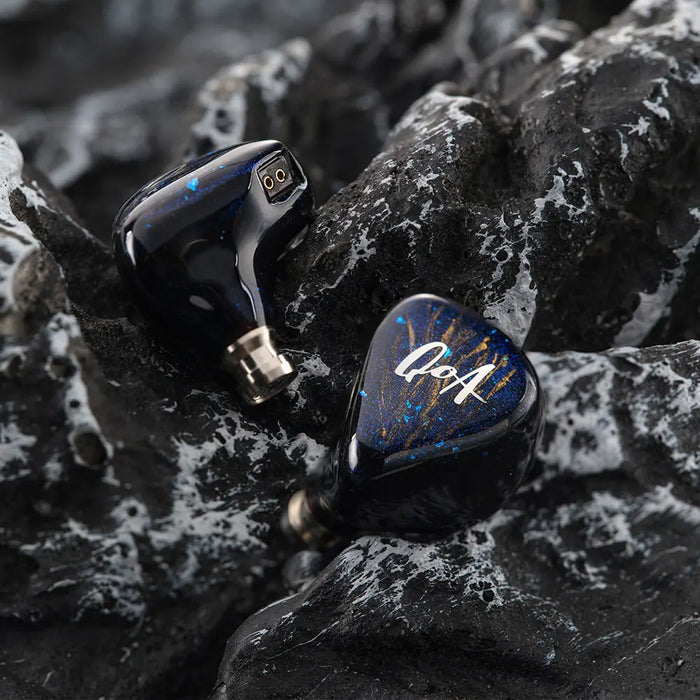 QoA Cloud Scape Headphone 1 Dynamic + 1 Planar In Ear Earphone With 3.5mm 4.4mm Plug Earbuds HiFi Wired Headset Cable IEMs