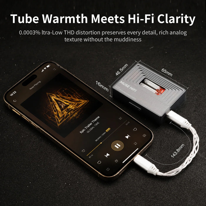 MUSEHiFi M3 Ultra JAN6418 Vacuum Tube Portable USB-C DAC & AMP TypeC Decoding Headphone Amplifier
