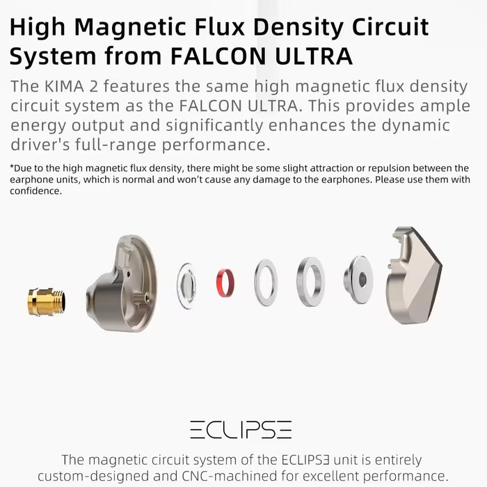 DUNU KIMA 2 In-Ear Monitor | DLC Composite Diaphragm Dynamic Driver IEM with S316 Stainless Steel Shell