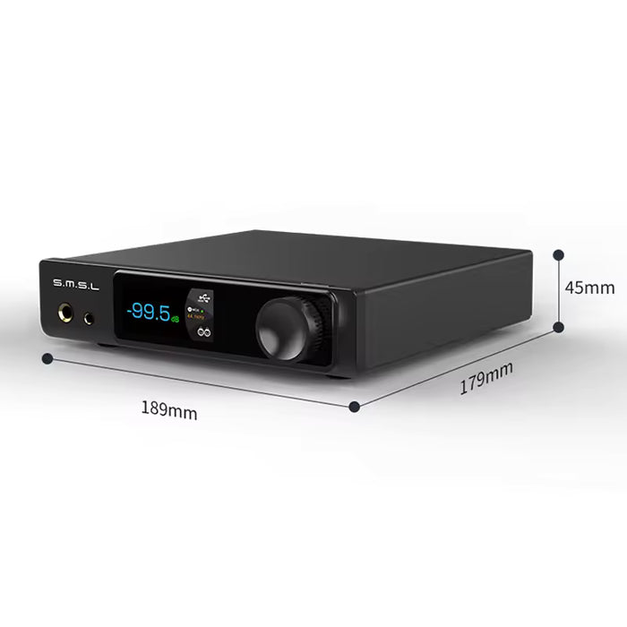 SMSL RAW-MDA1 Dual ES9039Q2M Audio DAC & Headphone Amp | XMOS XU316 & MQA Support