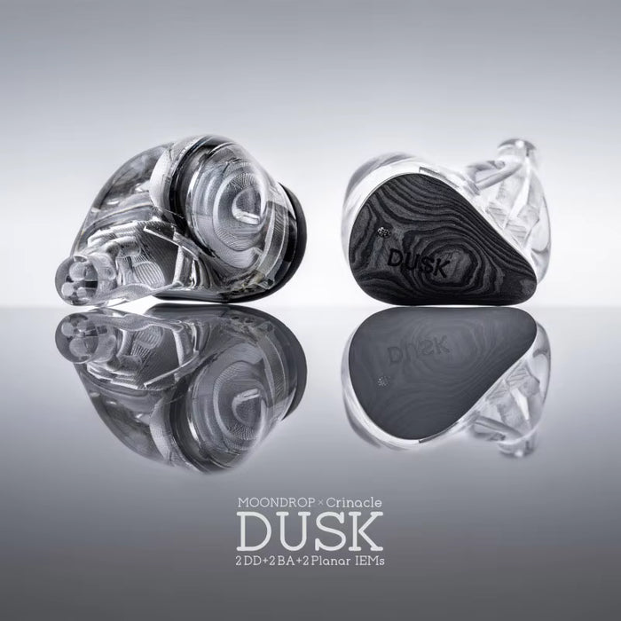 MOONDROP x Crinacle DUSK Flagship Tribrid In-Ear Monitor | 2DD + 2BA + 2Planar Drivers + DSP USB-C Cable