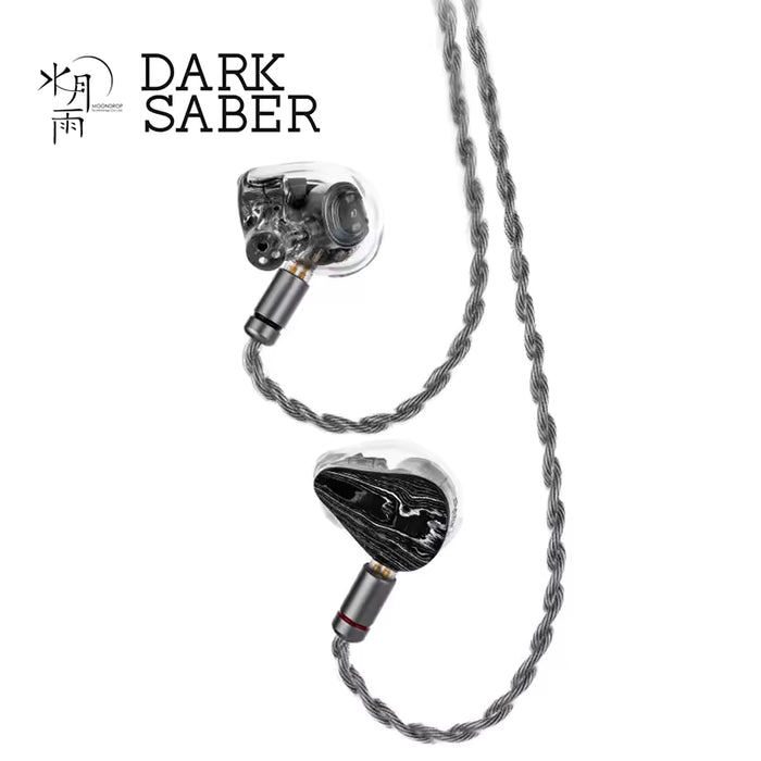 MOONDROP Dark Saber Flagship 2DD + 8BA Hybrid In-Ear Monitor | H.O.D.D.D.U.S. Dual Dynamic Drivers