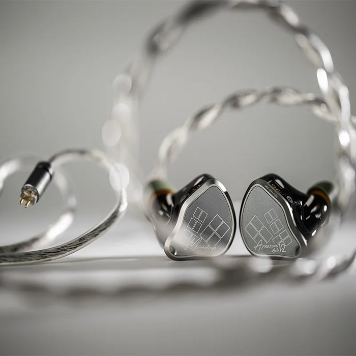 MOONDROP Armature Art 12 Earphone 12 Balanced Armatures(Perside) IEMs with 0.78 2Pin Cable AA12 Earphones