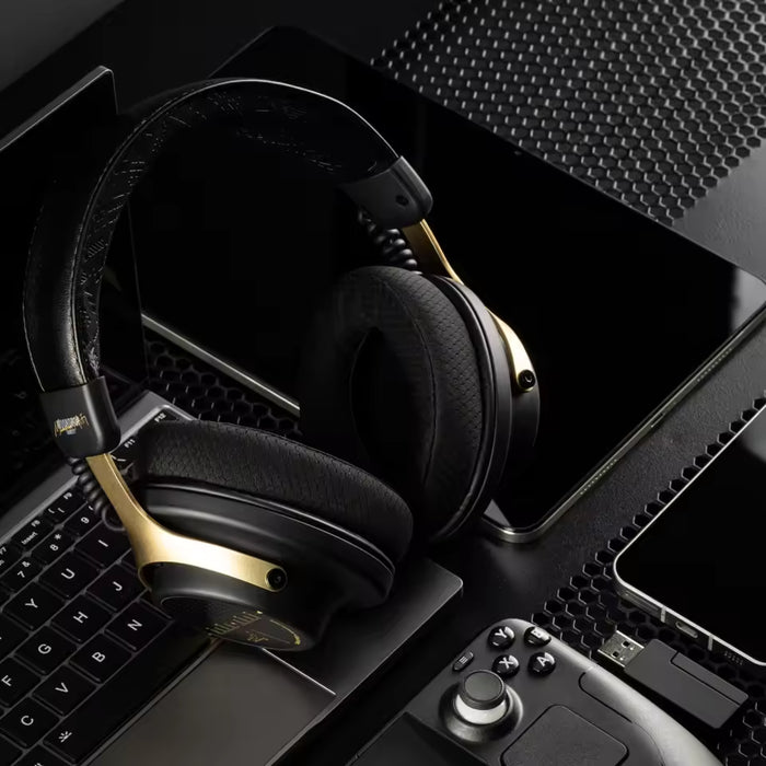 Moondrop GM-01 Pro Wireless Gaming Headset | 50mm Carbon Fiber Driver, Quad-Mode (2.4GHz Low Latency + Bluetooth 6.0), Detachable Mic