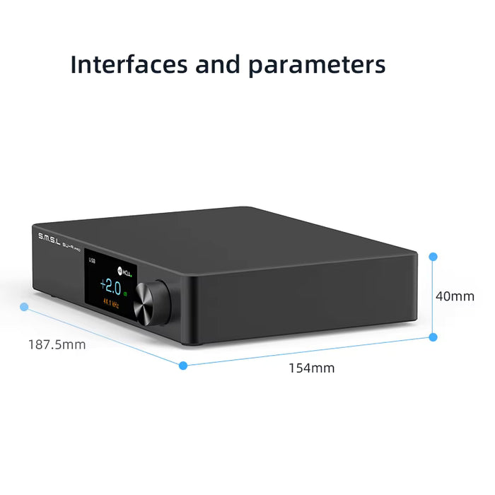 SMSL SU-9 PRO High-Resolution Audio DAC | ES9039MSPRO MQA Decoder