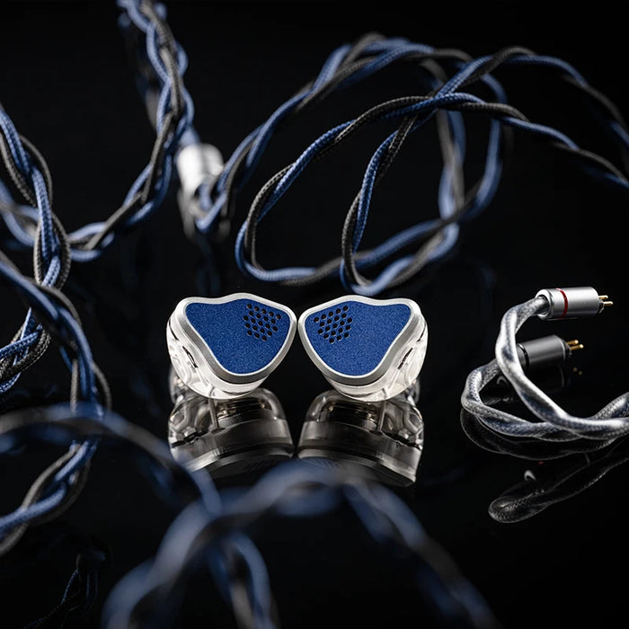 MOONDROP X Crinacle Silicon Earphone 1DD+2BA+2MEMS Tribrid IEMs with 0.78mm 2-pin Universal Interchangeable Cable Design