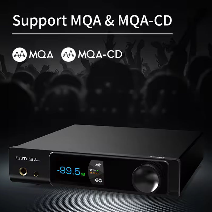SMSL RAW-MDA1 Dual ES9039Q2M Audio DAC & Headphone Amp | XMOS XU316 & MQA Support