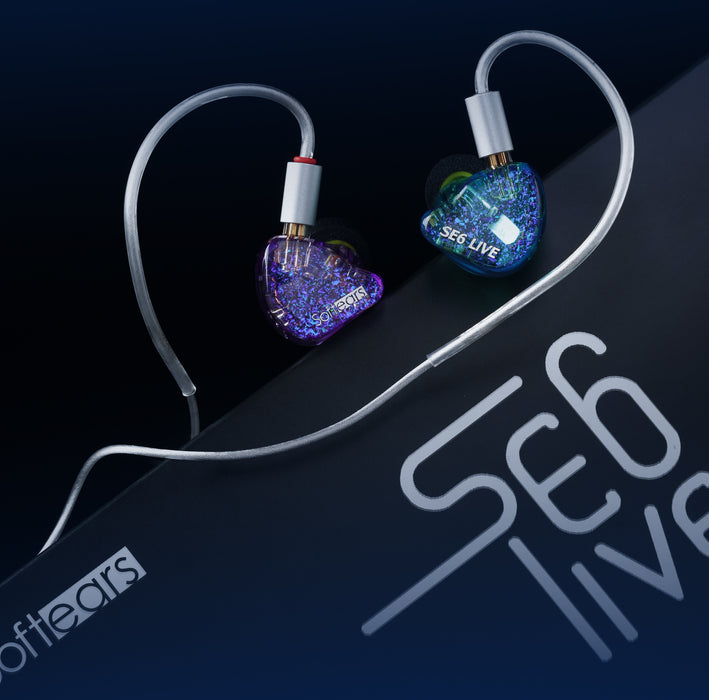 Softears SE6 LIVE 6BA In-Ear Monitors | Premium Hybrid Driver Wired Earphones with Switchable 3.5mm/4.4mm Cable